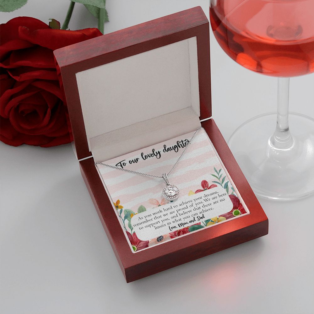 To My Precious Daughter, Gift From Mom and Dad, Proud of My Daughter Gift, with Loving Message Card