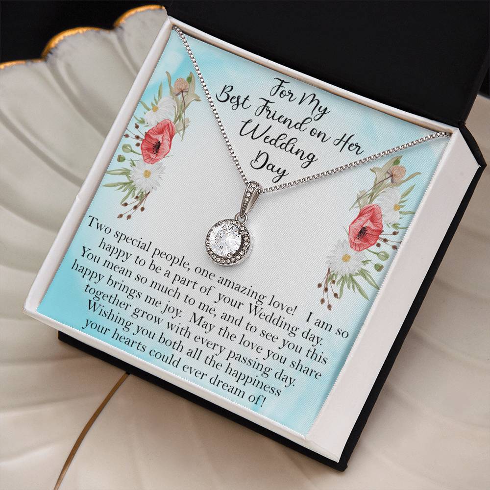 Forever Best Friend Bride Gift, Best Friend Wedding Gift, Wedding Card Message To My Best Friend on her Wedding Day, BFF Best Friend Forever