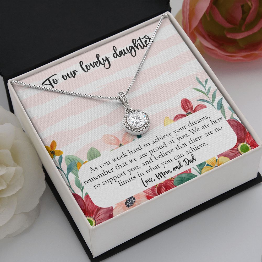 To My Precious Daughter, Gift From Mom and Dad, Proud of My Daughter Gift, with Loving Message Card