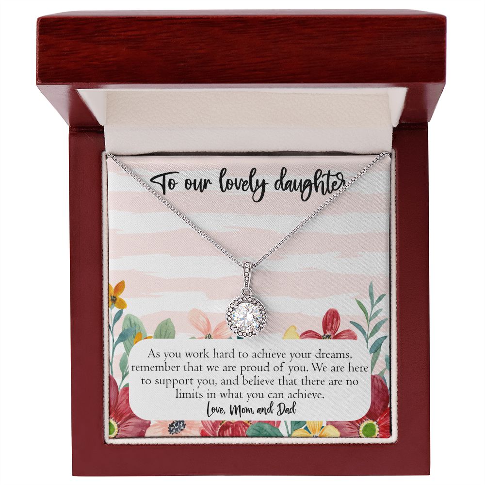 To My Precious Daughter, Gift From Mom and Dad, Proud of My Daughter Gift, with Loving Message Card