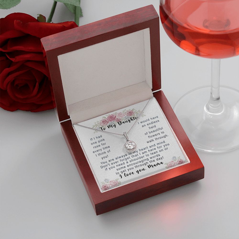 Daughter:  "You are always in my heart and mind," Thinking of you Gift Necklace, Special Gift for My Daughter