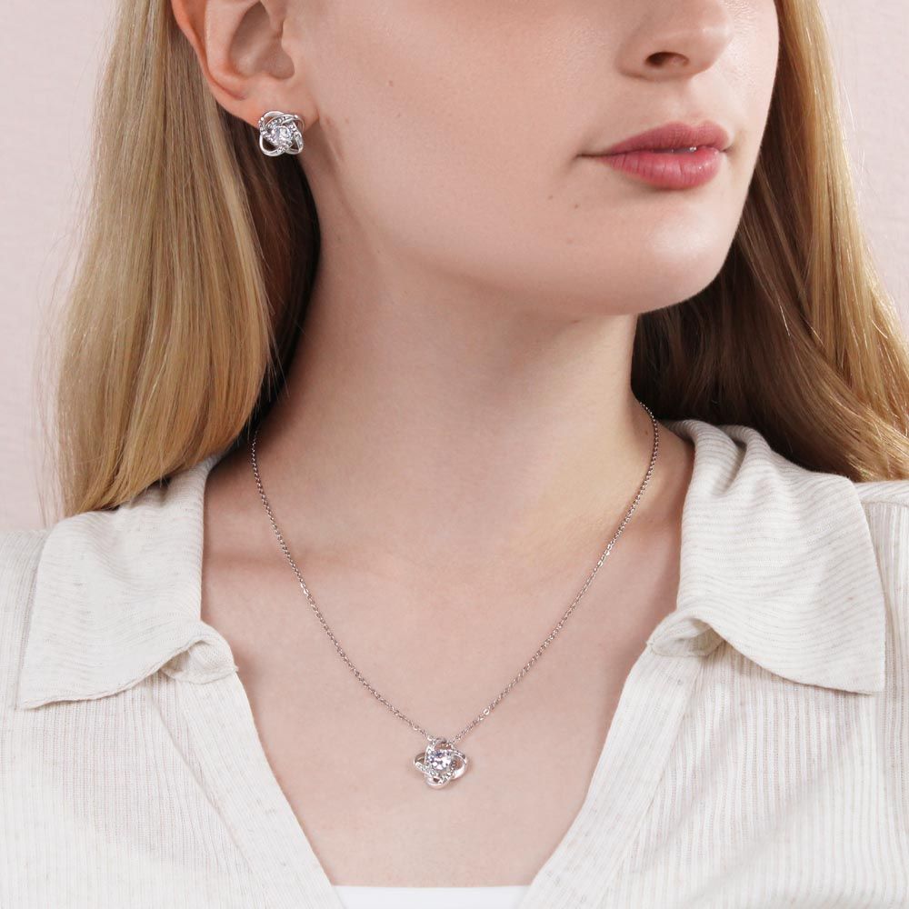 To My Beautiful Daughter, Spread Your Wings, Follow Your Dreams Message Card, Earrings and Necklace, From Dad