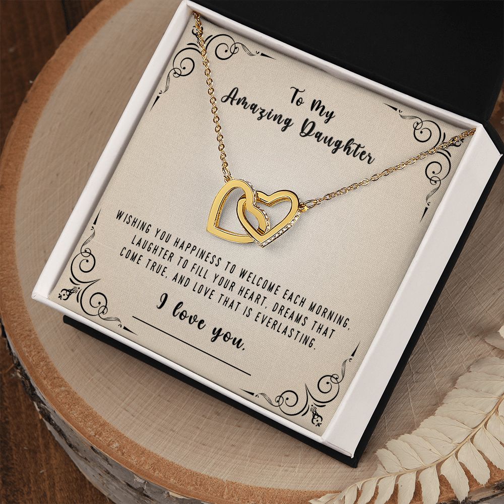 DAUGHTER - Thinking of you, Wishing you Happiness, From Mom or Dad