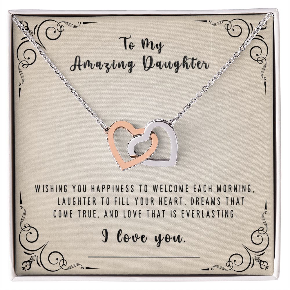 DAUGHTER - Thinking of you, Wishing you Happiness, From Mom or Dad