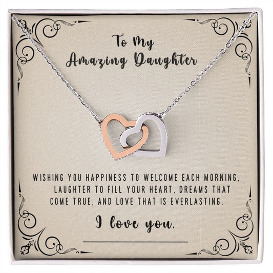 DAUGHTER - Thinking of you, Wishing you Happiness, From Mom or Dad
