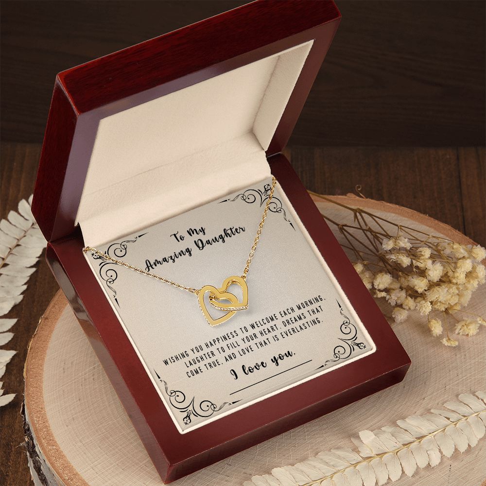 DAUGHTER - Thinking of you, Wishing you Happiness, From Mom or Dad