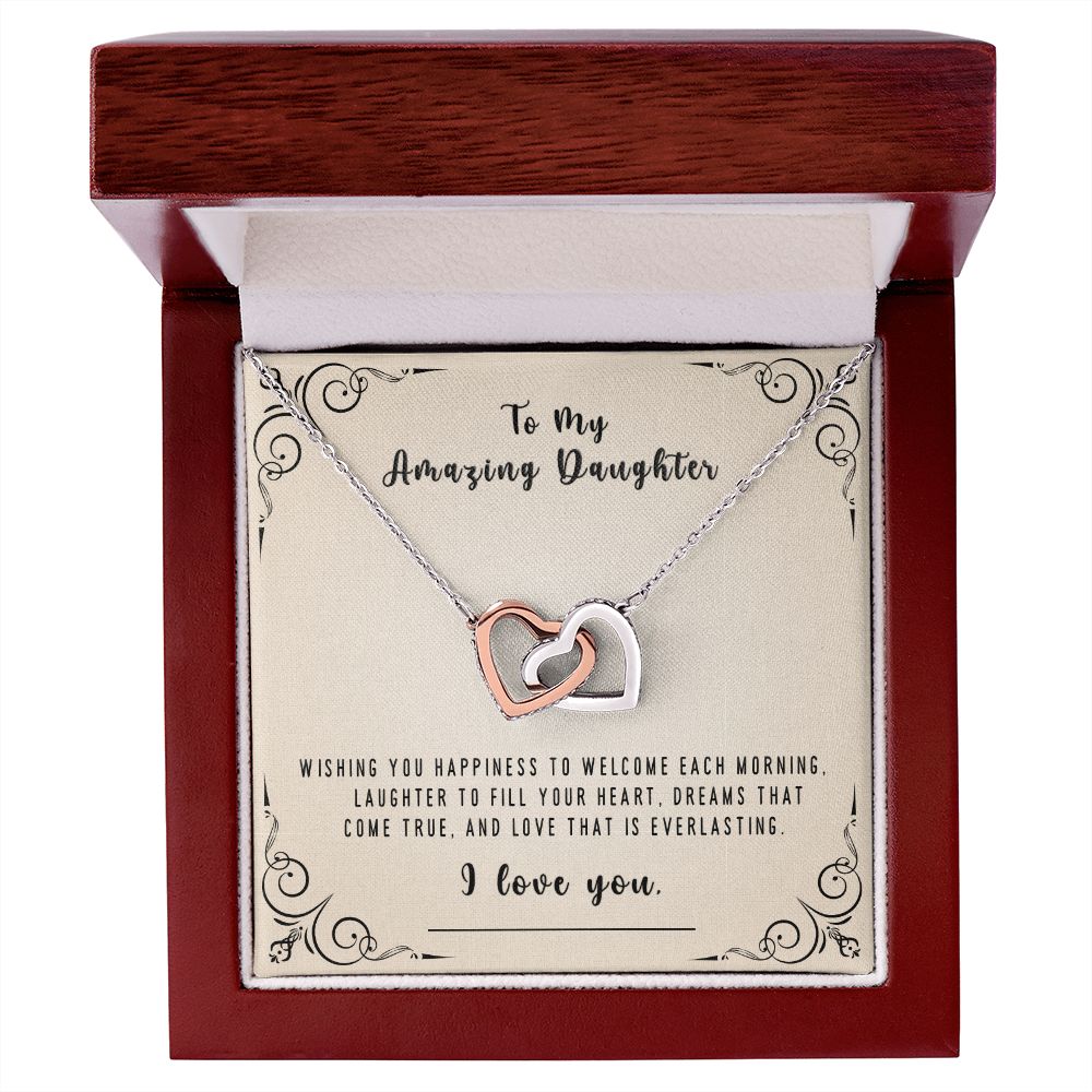 DAUGHTER - Thinking of you, Wishing you Happiness, From Mom or Dad